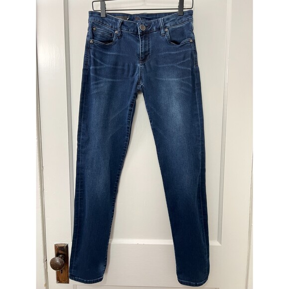 KUT From The Kloth Diana Skinny Jeans Dark Wash Super Soft Stretch Women's 6 - Picture 1 of 12